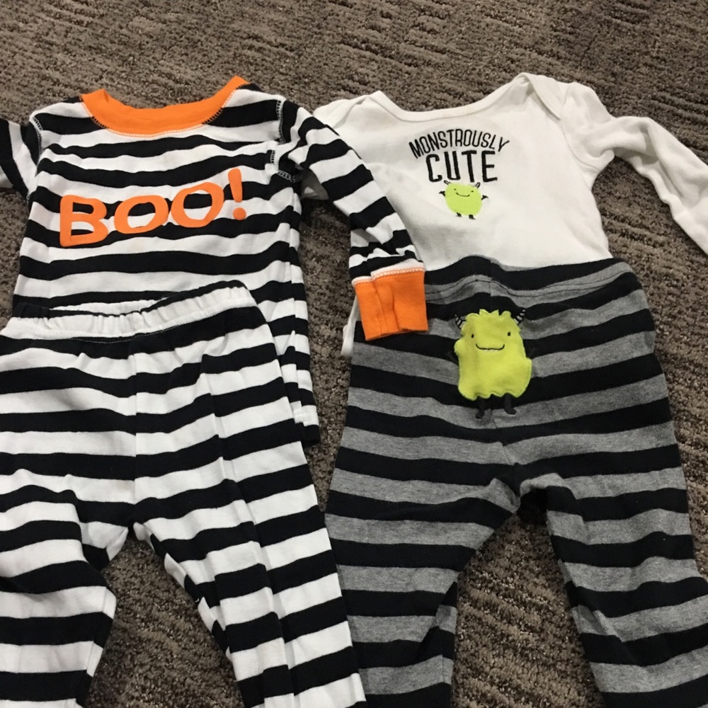 Halloween sets size 12 months